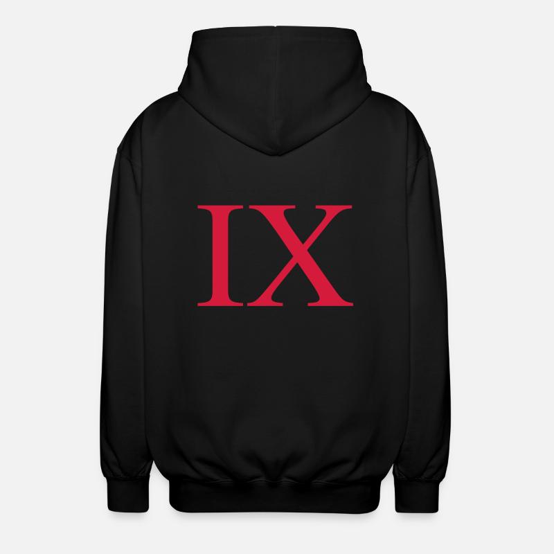 9 - Unisex Kapuzenjacke - Schwarz
