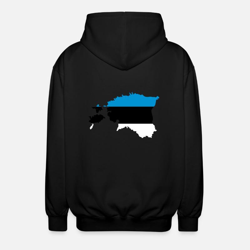 Estland - Unisex Hooded Jacket - black