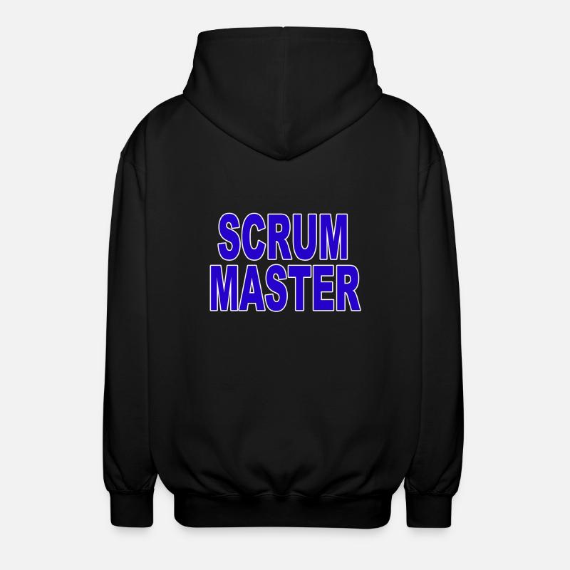 Agil - Meister Scrum - Unisex Kapuzenjacke - Schwarz