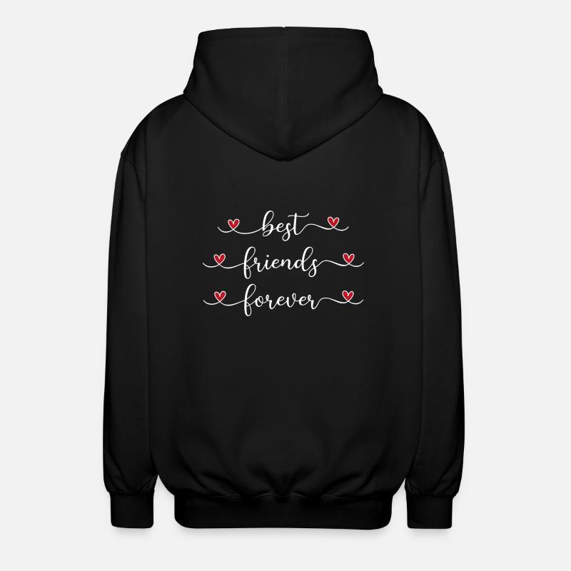 Meilleurs amis pour toujours - Veste à capuche unisexe - noir