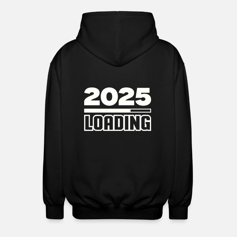 loading 2025 - Unisex Kapuzenjacke - Schwarz