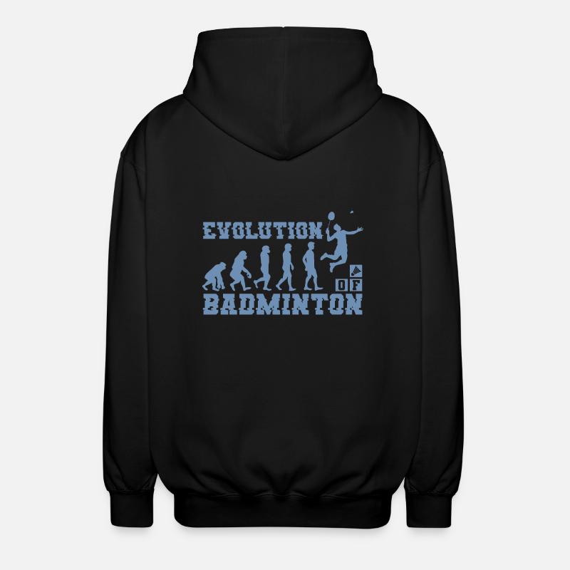 Badminton Evolution Silhouette - Unisex Hooded Jacket - black