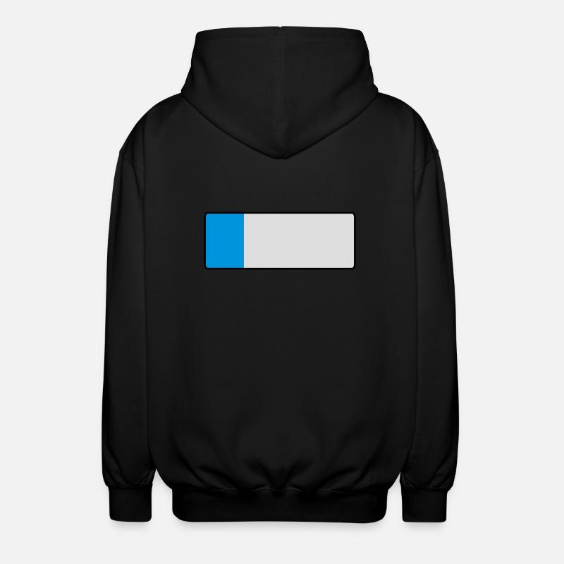 _blank_kurz - Unisex Hooded Jacket - black