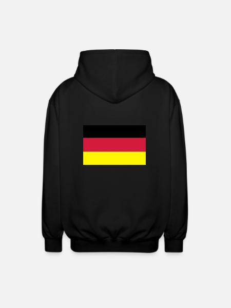 German Flag - Unisex Hooded Jacket - black
