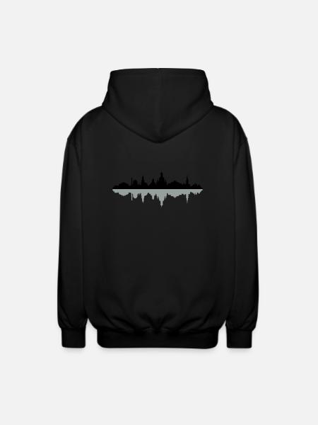 Skyline Dresden - Unisex Kapuzenjacke - Schwarz