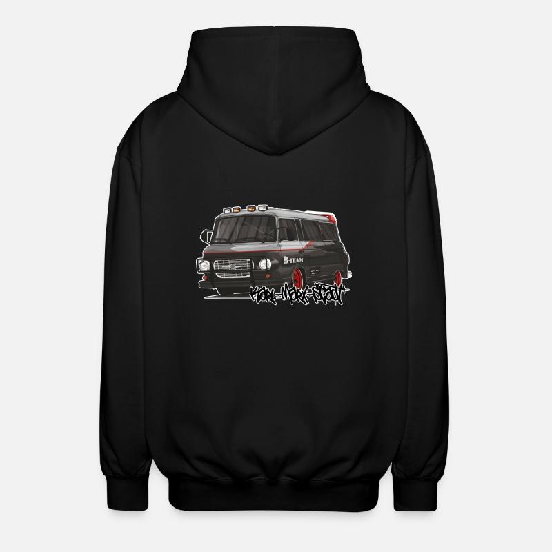 Barkas B1000 // Illustration - Veste à capuche unisexe - noir