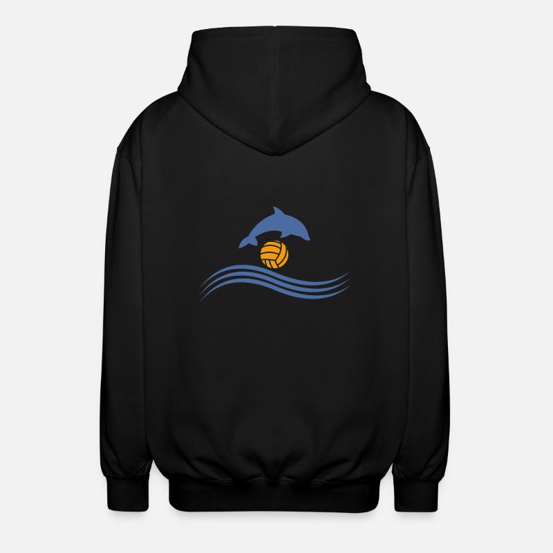 wasserball_delphin_ball - Veste à capuche unisexe - noir