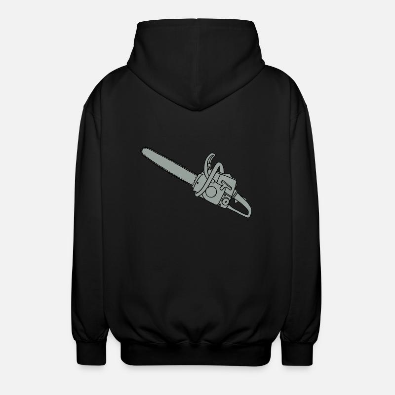 Kettensäge 2 - Unisex Kapuzenjacke - Schwarz