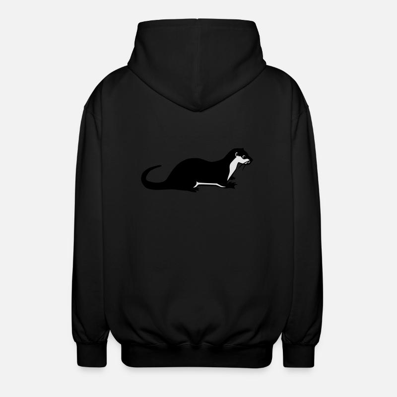 Otter - Unisex Hooded Jacket - black