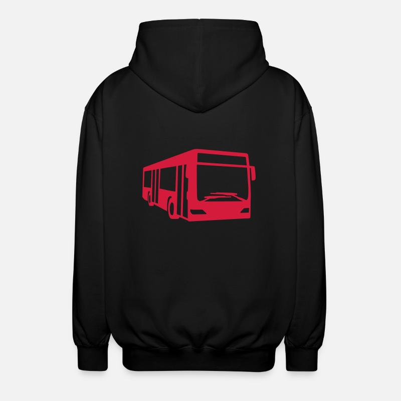 Bus - Unisex Kapuzenjacke - Schwarz