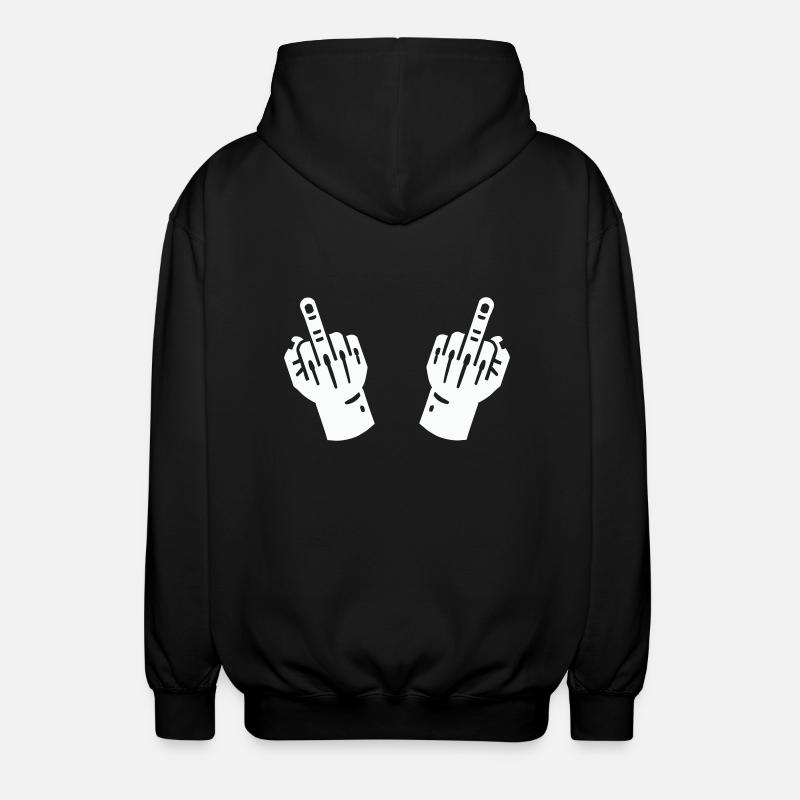 Main du majeur 2 - Veste à capuche unisexe - noir