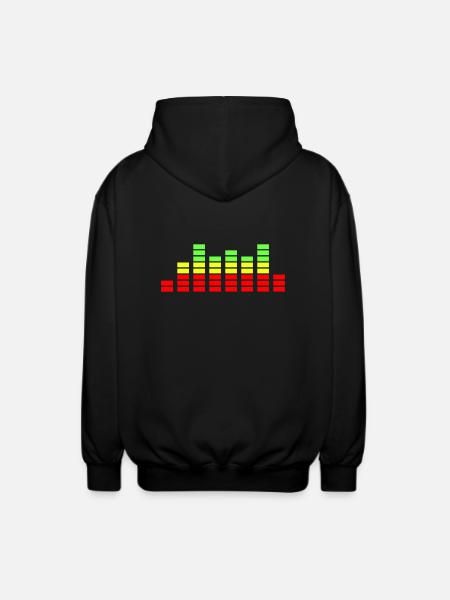 equalizer - Unisex Kapuzenjacke - Schwarz
