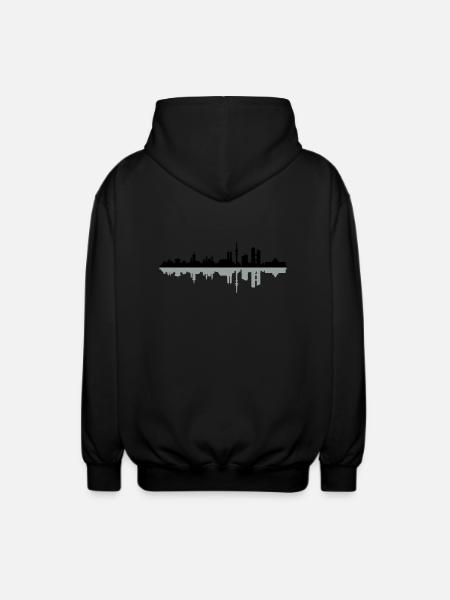 Skyline München - Unisex Kapuzenjacke - Schwarz