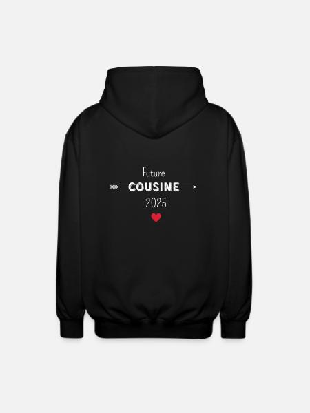 Future cousin 2025 - Unisex Hooded Jacket - black
