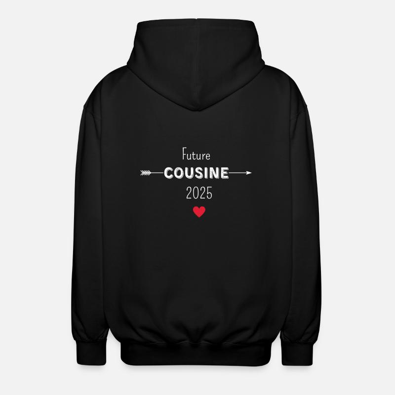 Future cousin 2025 - Unisex Hooded Jacket - black