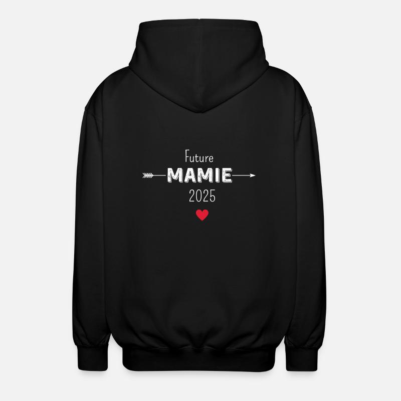 Future mamie 2025 - Veste à capuche unisexe - noir