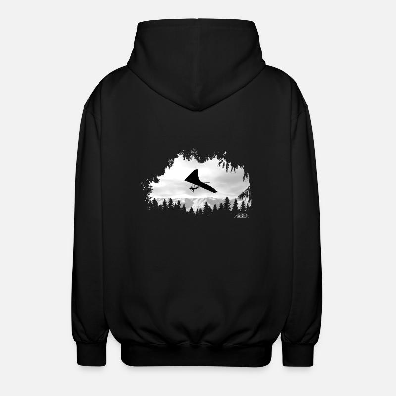 Deltaplane - Veste à capuche unisexe - noir