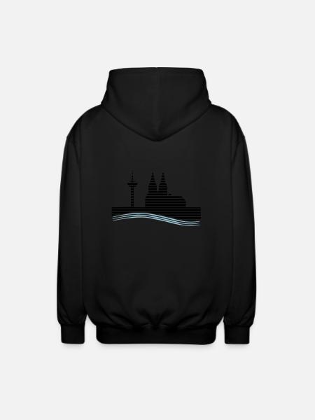 Cologne - Unisex Hooded Jacket - black