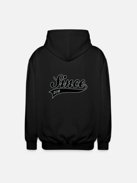 Birthday - Since 2011 - Unisex Hooded Jacket - black