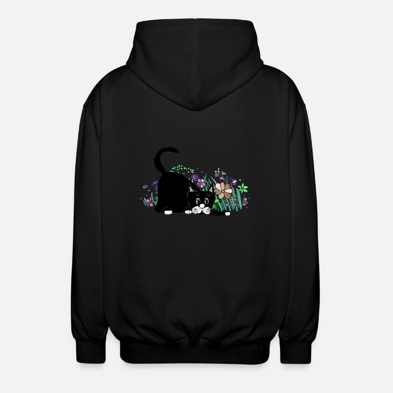 Chat - Veste à capuche unisexe - noir