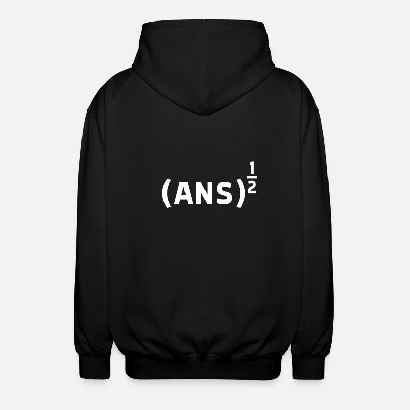 ANS 1/2 - Veste à capuche unisexe - noir