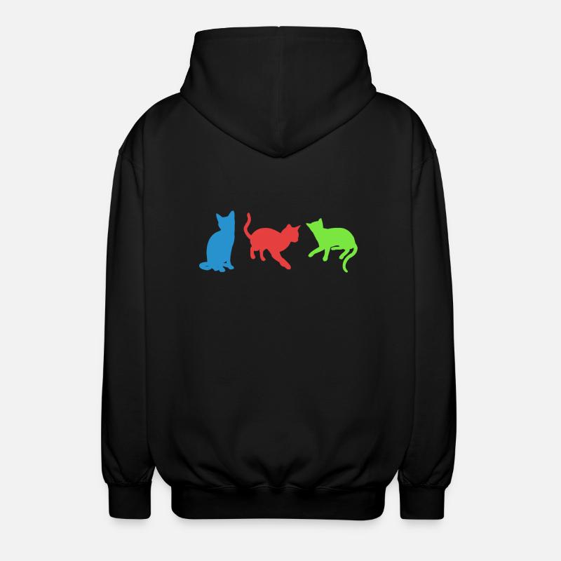 chats - Veste à capuche unisexe - noir