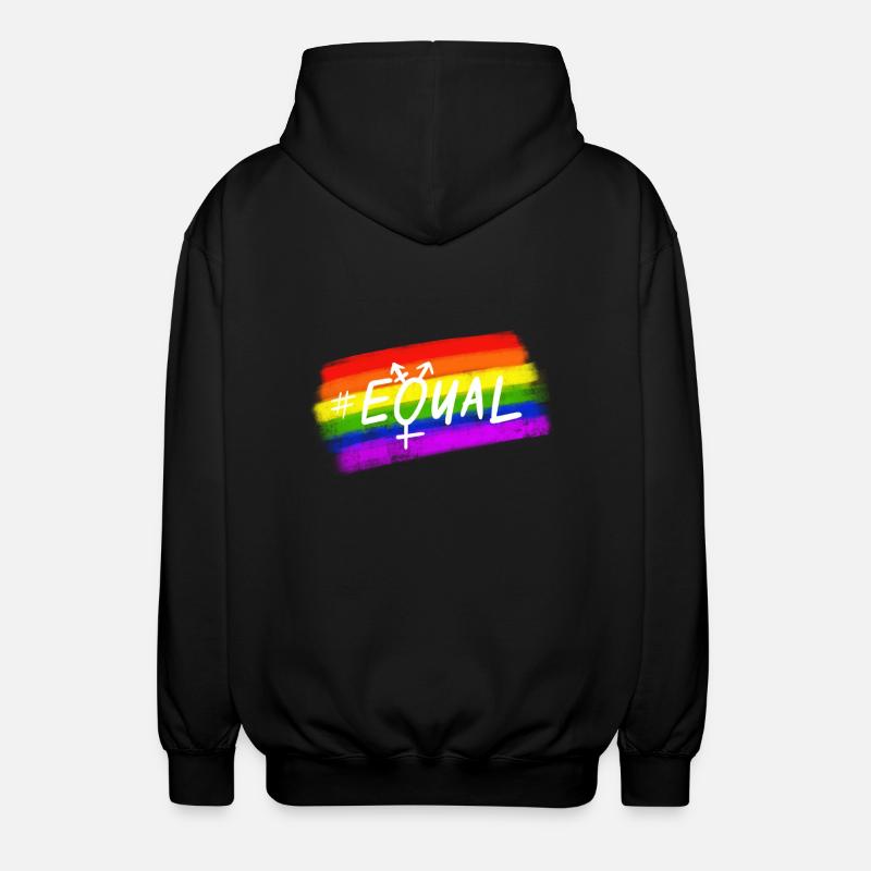 Equal Pride - Unisex Kapuzenjacke - Schwarz