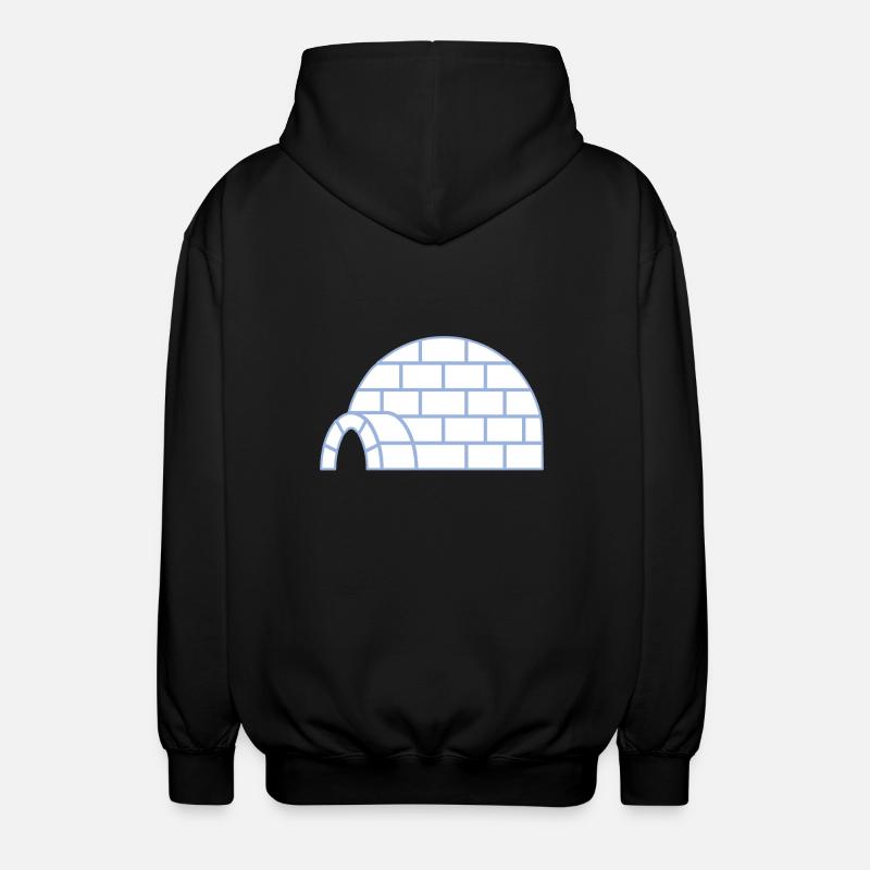 Iglu - Unisex Kapuzenjacke - Schwarz