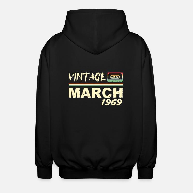 March 1969 - March 1969 - Unisex Hooded Jacket - black