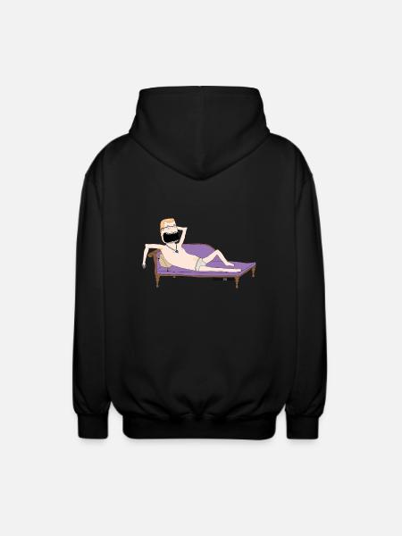 draw me like titanic - Unisex Hooded Jacket - black