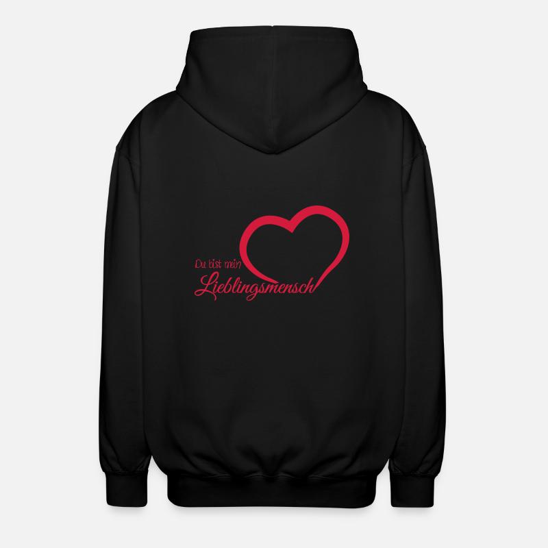 Lieblingsmensch - Unisex Kapuzenjacke - Schwarz