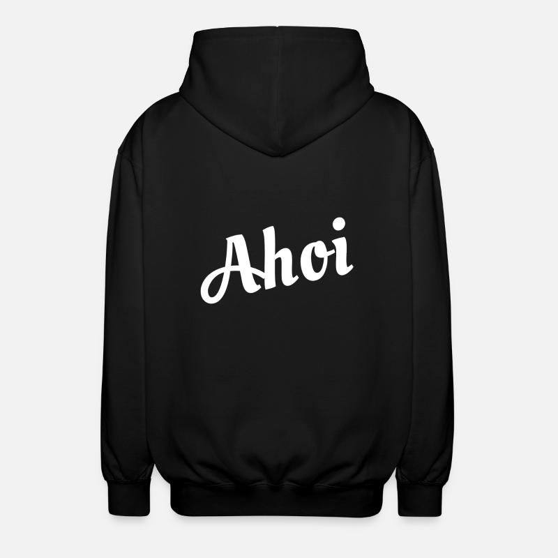 Ahoi - Unisex Kapuzenjacke - Schwarz