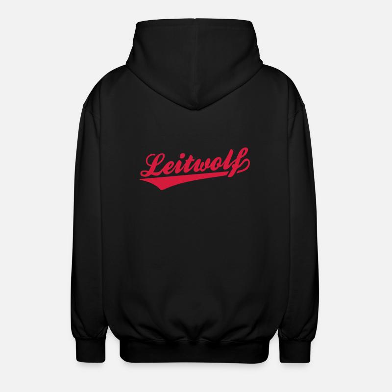 Leitwolf - Unisex Kapuzenjacke - Schwarz