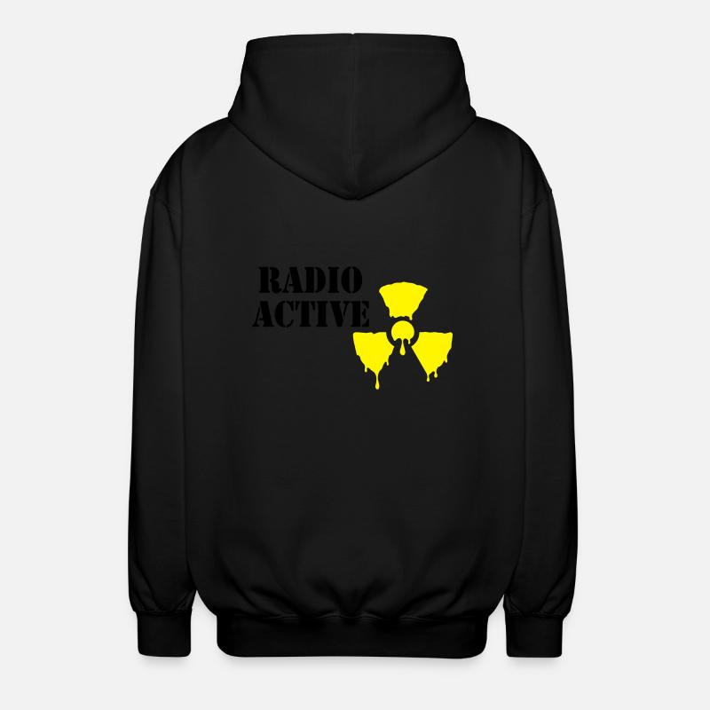 radioactive - Unisex Kapuzenjacke - Schwarz