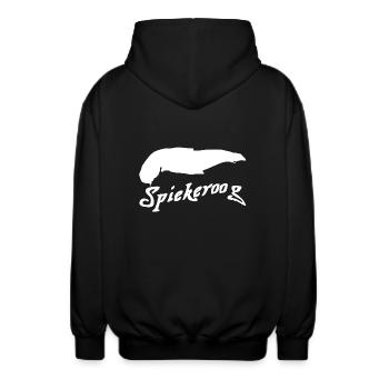Spiekeroog Tattoo - Unisex Kapuzenjacke - Schwarz - Hinten - AI Model Male 185 light (185cm)