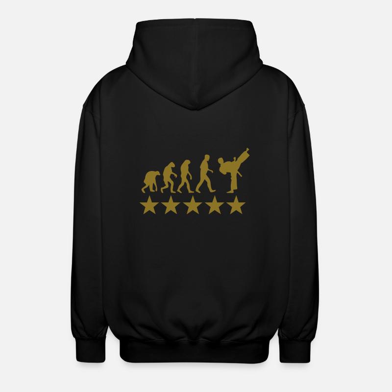 fight evolution - Unisex Kapuzenjacke - Schwarz