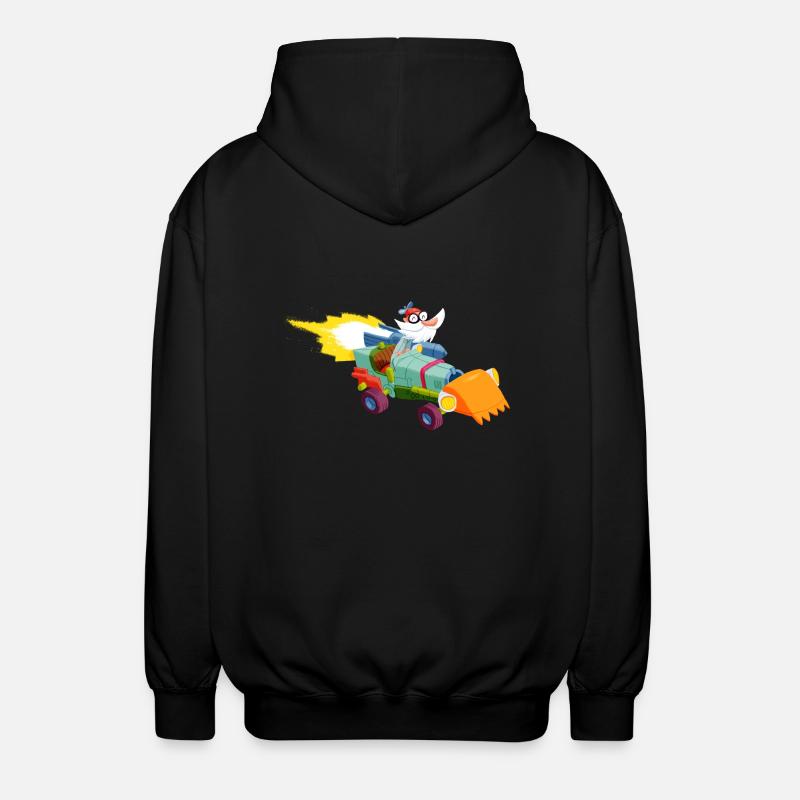 ProfPoff - Veste à capuche unisexe - noir