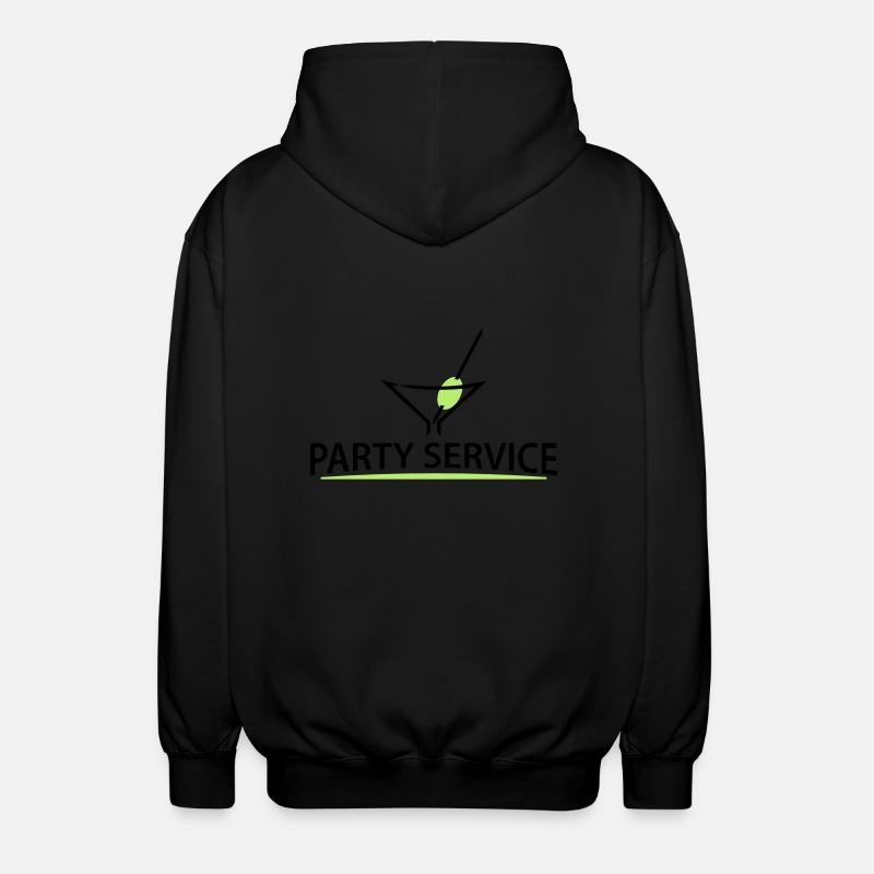 party service (d, 2c) - Unisex Hooded Jacket - black