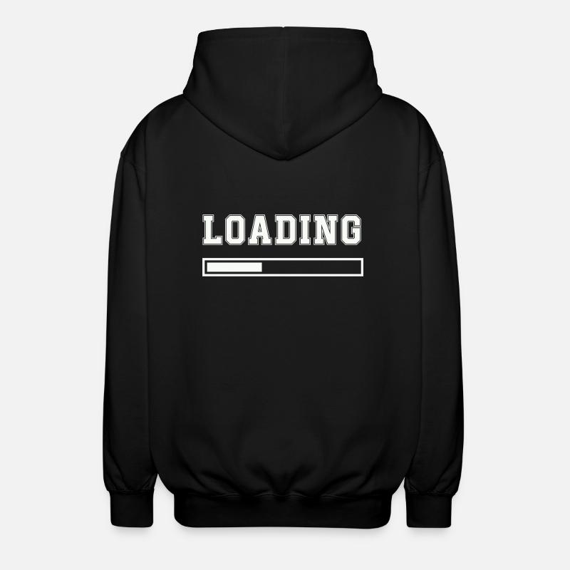 loading - Unisex Kapuzenjacke - Schwarz