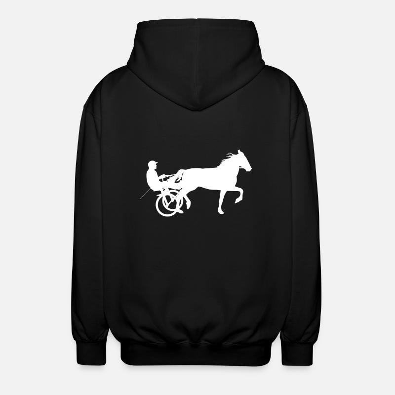 Courses hippiques courses hippiques - Veste à capuche unisexe - noir