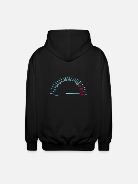 Compteur.png - Unisex Hooded Jacket - black