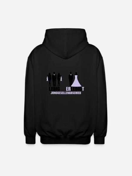 Ledig Erledigt - Unisex Kapuzenjacke - Schwarz