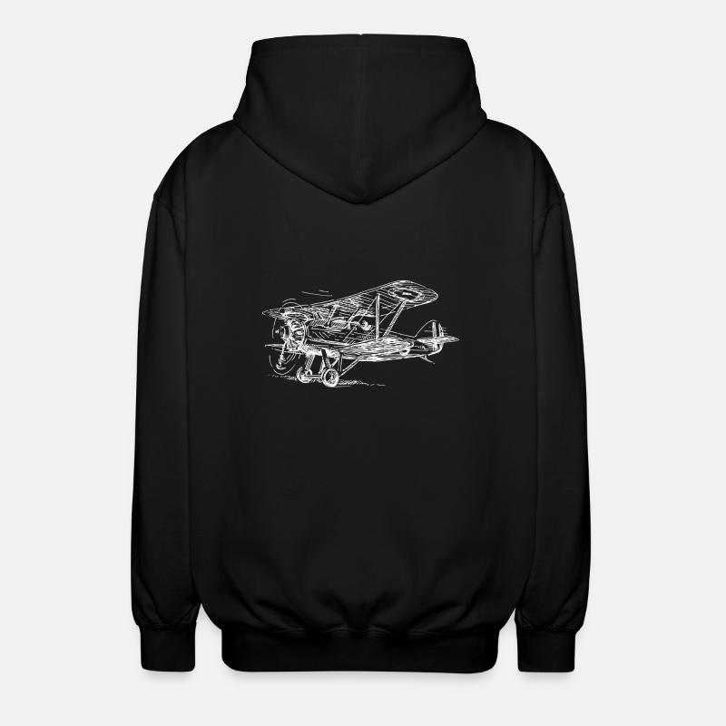 Avion - Veste à capuche unisexe - noir