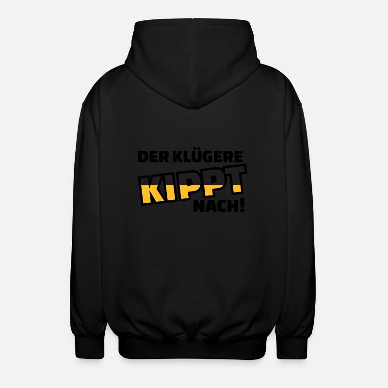 Bier - Unisex Kapuzenjacke - Schwarz
