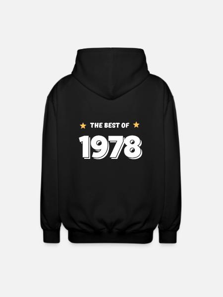 Best of 1978 - Unisex Hooded Jacket - black