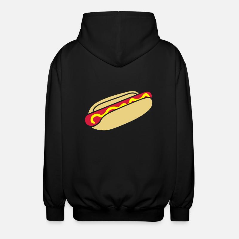 fastfood_hotdog_design_3c - Veste à capuche unisexe - noir