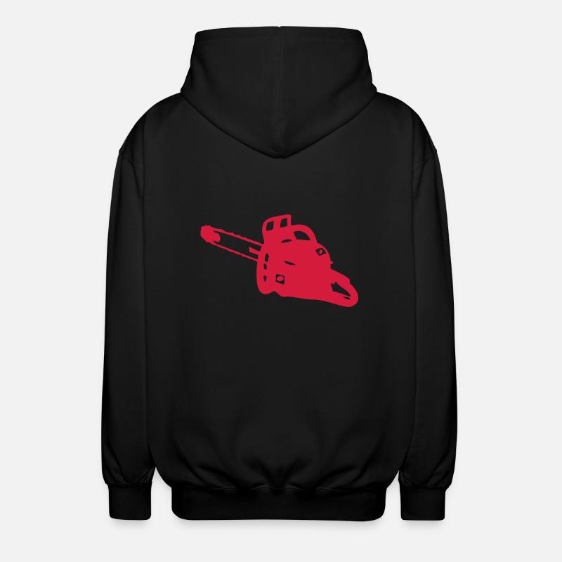 tronconneuse2 - Veste à capuche unisexe - noir