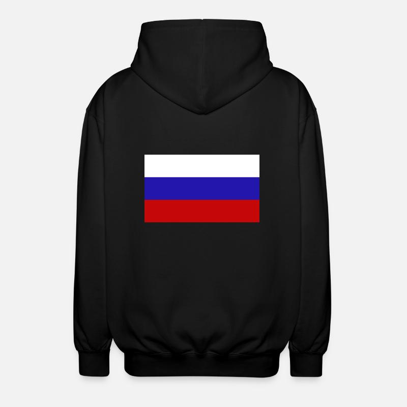 Russie - Veste à capuche unisexe - noir