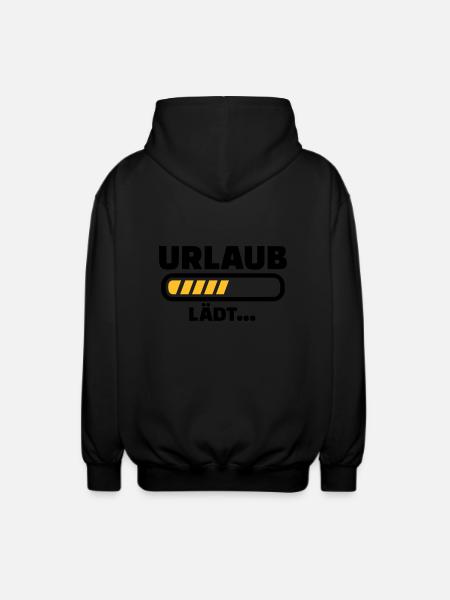 Urlaub - Unisex Kapuzenjacke - Schwarz