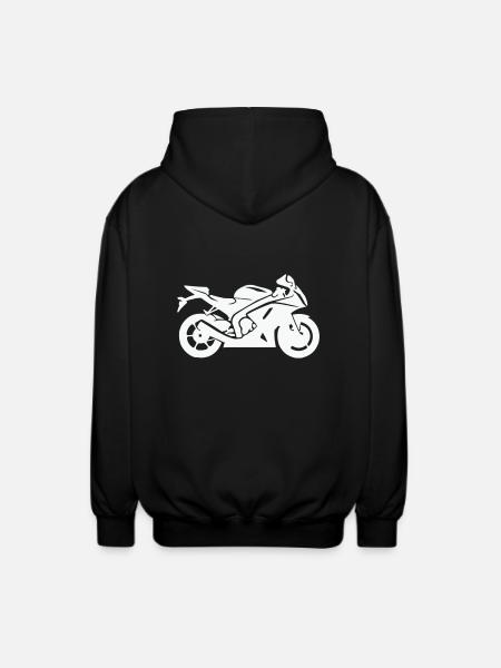 motorrad - Unisex Kapuzenjacke - Schwarz